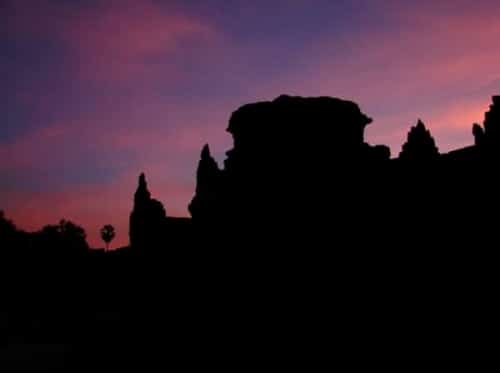 Angkor Wat au coucher de soleil