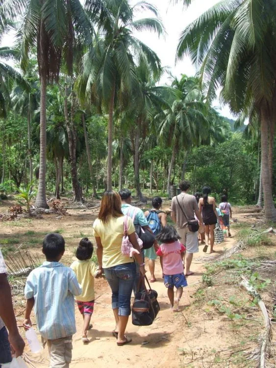arrival koh chang island - ranong - thailand