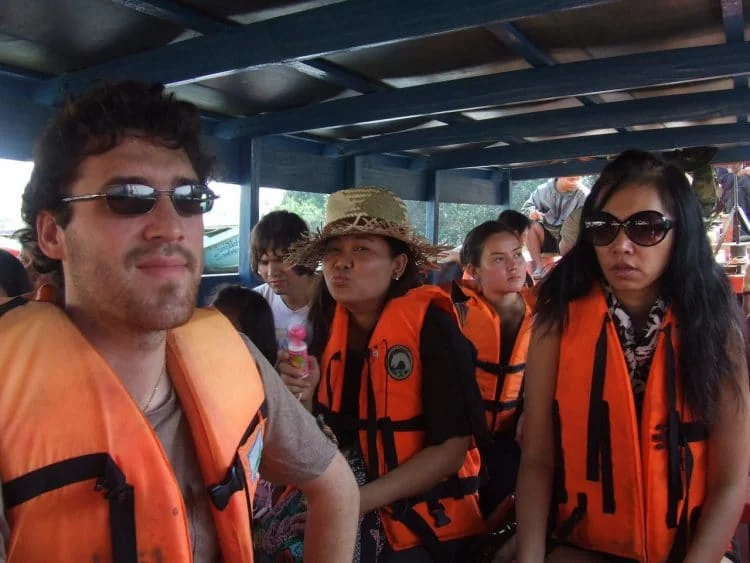sur bateau ile koh chang - ranong - thailande