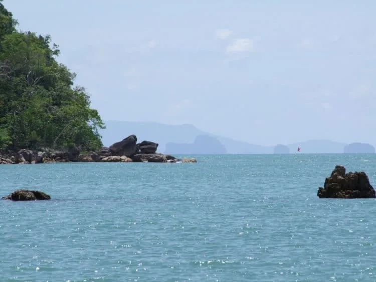 view from koh chang island - ranong - thailand