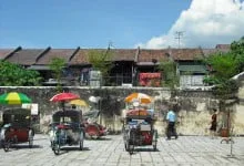 trishaws cour khoo kongsi penang malaisie
