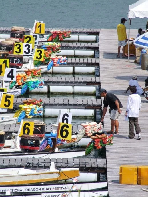 boats teluk bahang dam penang malaysia