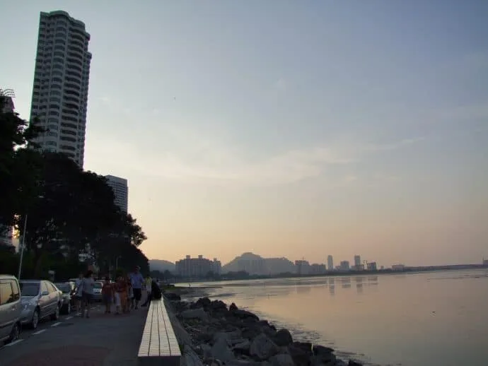gurney drive sunset