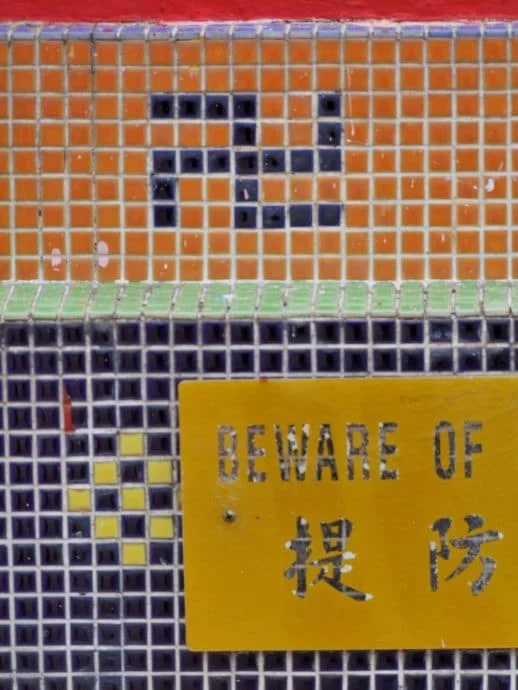 swastika cross buddhist temple thai penang malaysia
