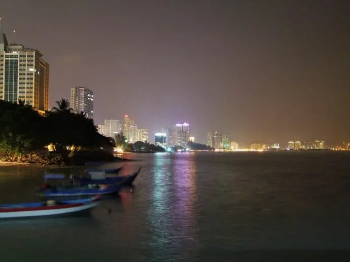 sea ​​front night penang malaysia