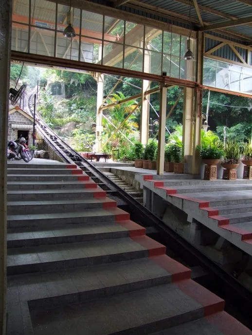 penang hill funicular station malaysia