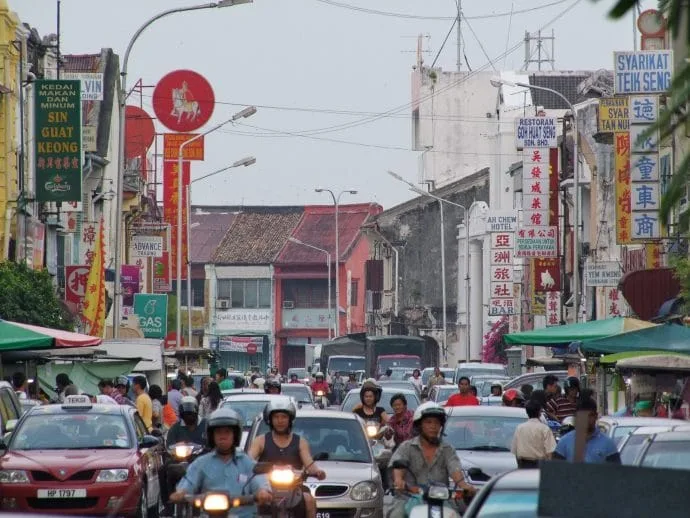 rush hour chulia street penang malaysia