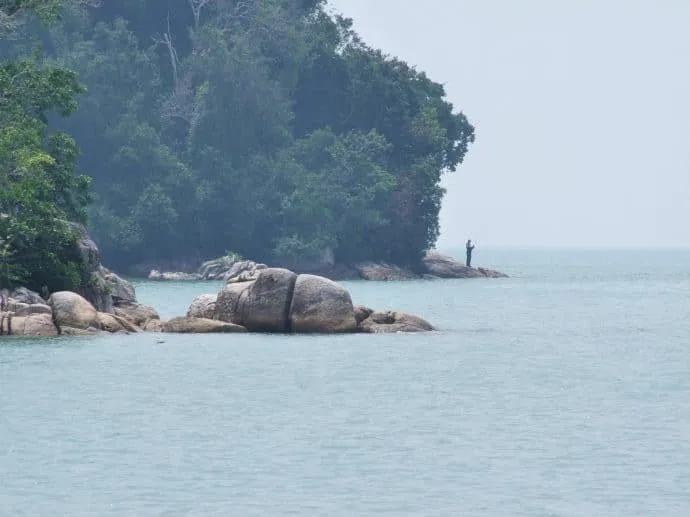 fisherman penang national park malaysia