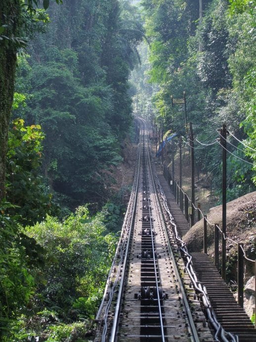 rail funiculaire penang hill malaisie