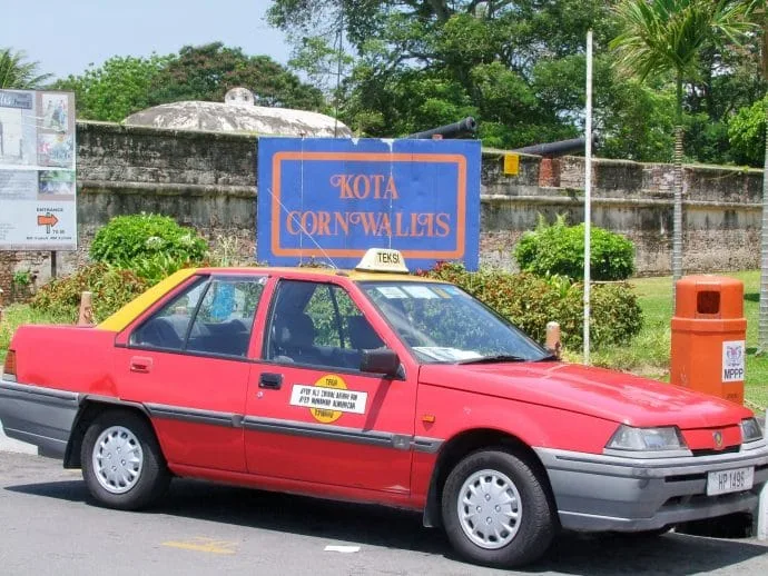 taxi fort cornwallis penang malaysia