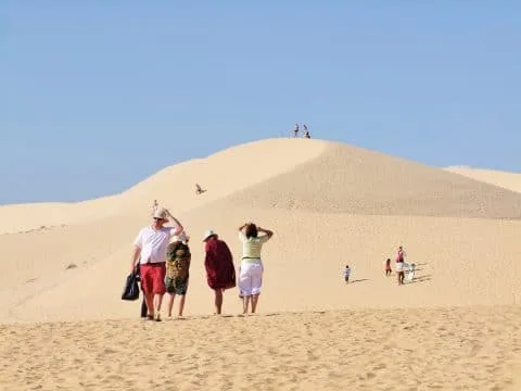 mui ne - general view white dunes - vietnam