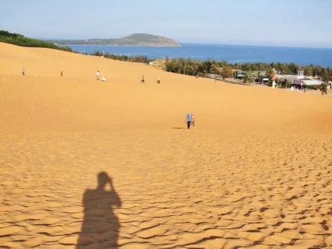 mui ne - sea view from red dunes - vietnam