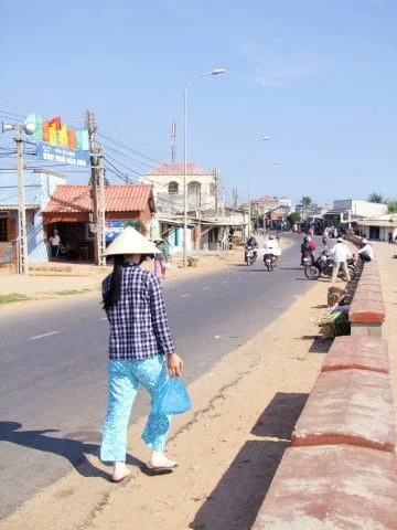 road in front of port mui ne - vietnam 3