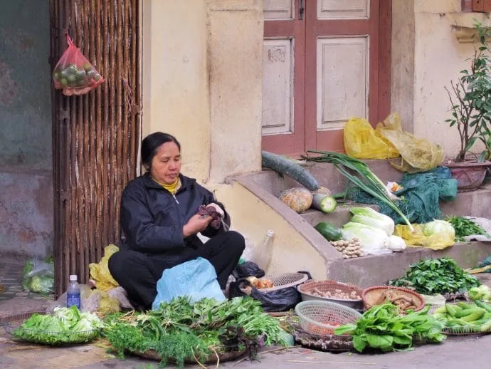 hanoi street market - vietnam 2010