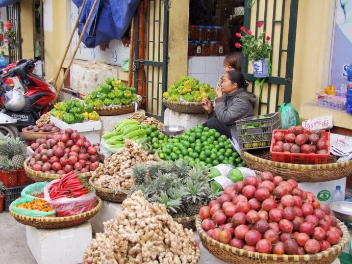 hanoi street market - vietnam 2010