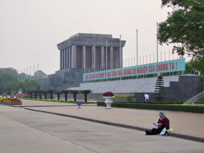 Ho Chi Minh Mausoleum in Hanoi - Vietnam