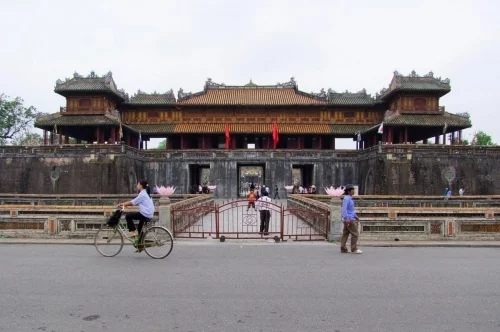 entrance to the imperial city of hue - vietnam