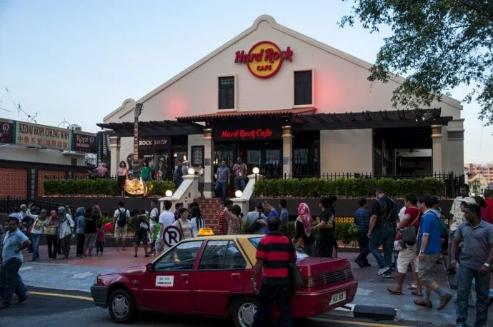 facade hard rock cafe malacca - malaysia