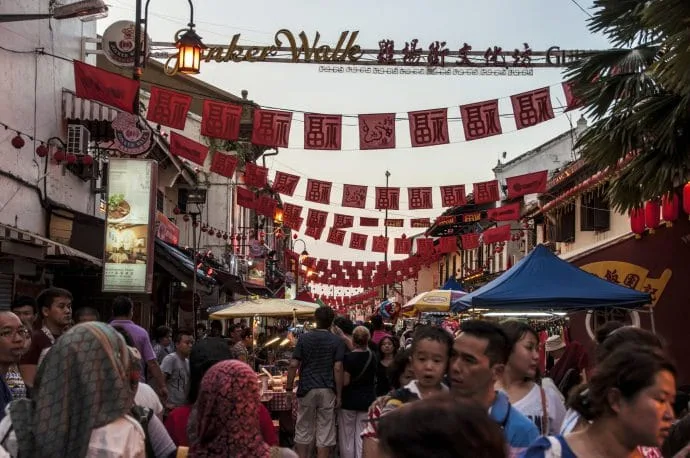 jonker walk - malacca - malaisie