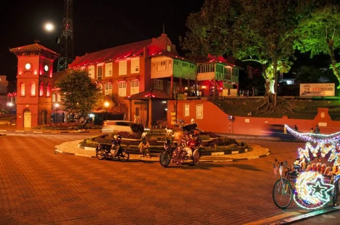 malacca de nuit - malaisie
