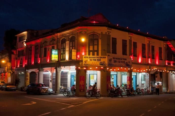 malacca at night - malaysia
