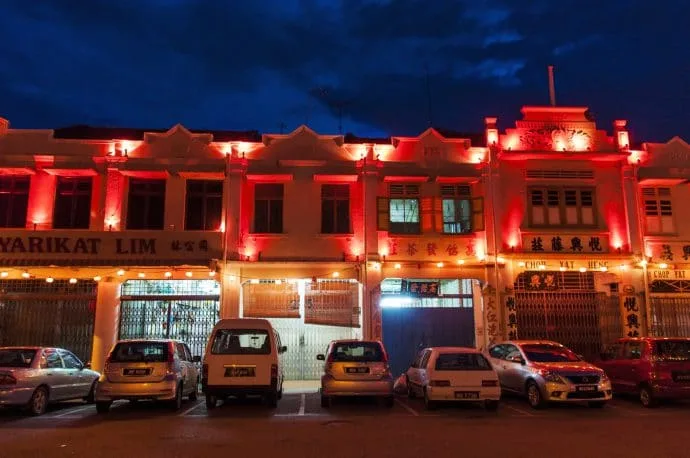 malacca at night - malaysia