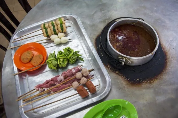 satay restaurant - malacca - malaysia