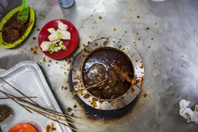 satay restaurant - malacca - malaysia