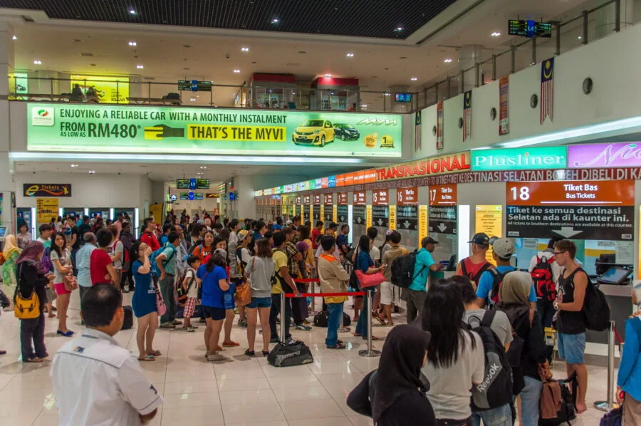 Kuala Lumpur - Malacca bus station - Malaysia