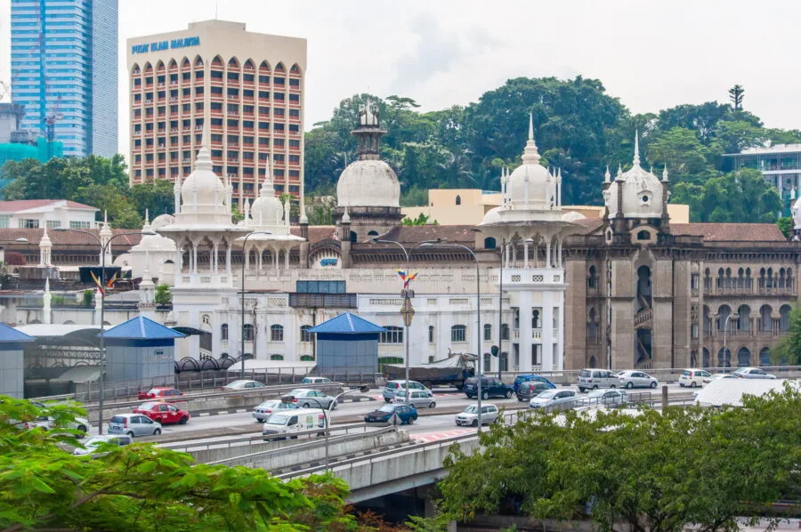 Kuala Lumpur train station from metro