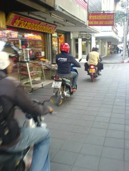 The road is not enough for them...