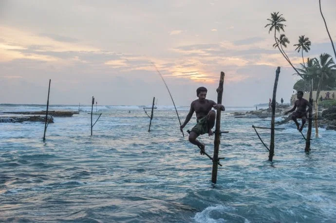 koggala fishermen - galle - sri lanka