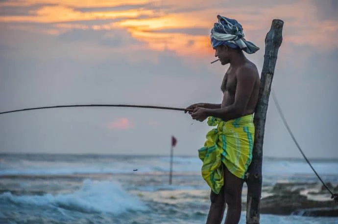 koggala fishermen - galle - sri lanka