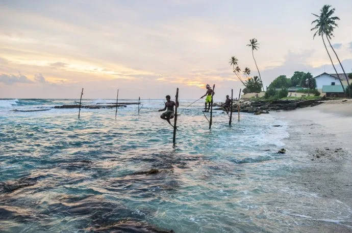 koggala fishermen - galle - sri lanka