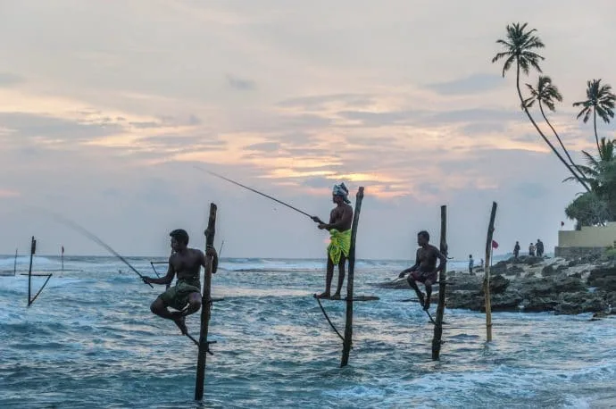 koggala fishermen - galle - sri lanka