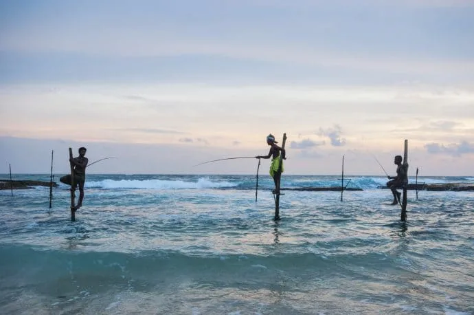 koggala fishermen - galle - sri lanka