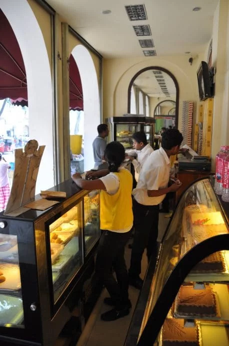 in front of bake house kandy - sri lanka