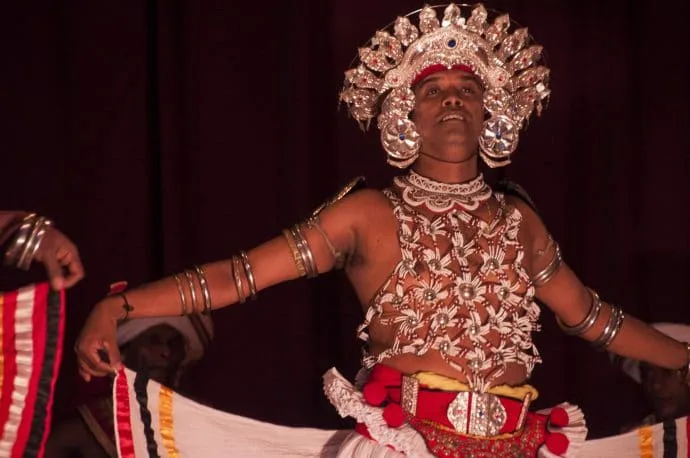 man doing ves dance - kandy - sri lanka