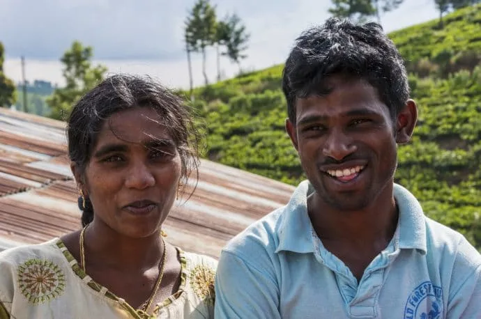 tea picking village nuwara eliya - sri lanka