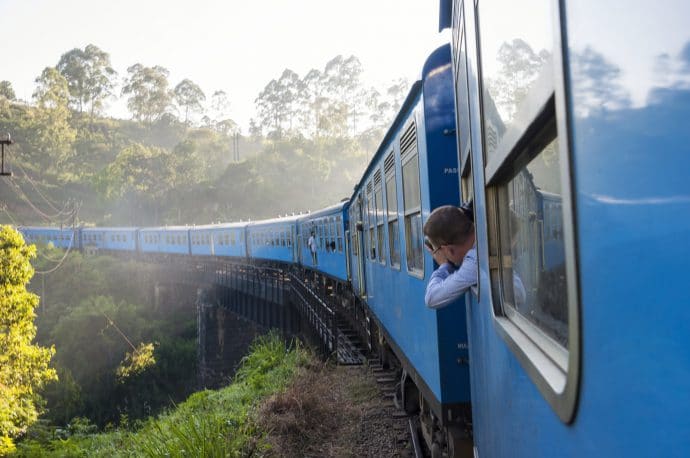 trajet train ella - nuwara eliya - sri lanka