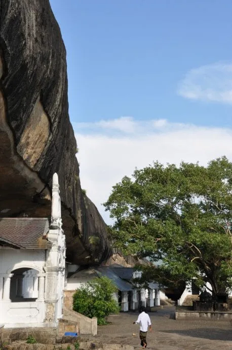 in front of dambulla caves - sri lanka