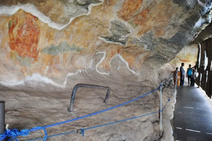 lion rock painting - sigiriya - sri lanka