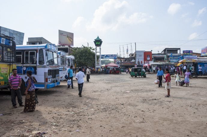 station bus - anuradhapura - sri lanka