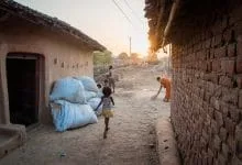 sunset alley bodhgaya - india