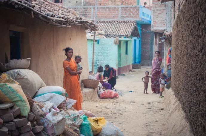 in the streets of bodhgaya