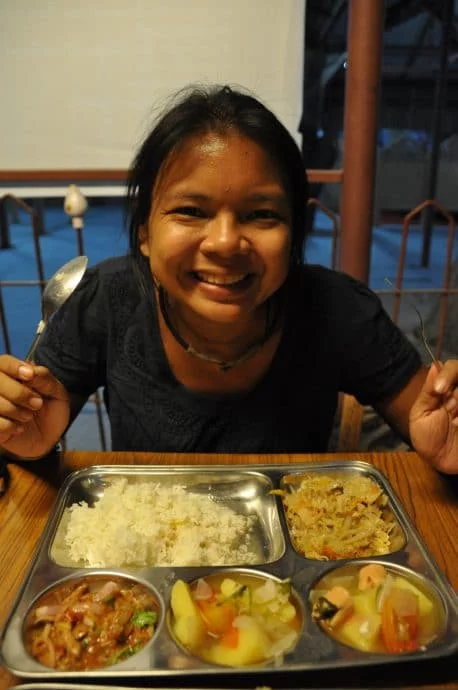 wat thai bodhgaya meal - india