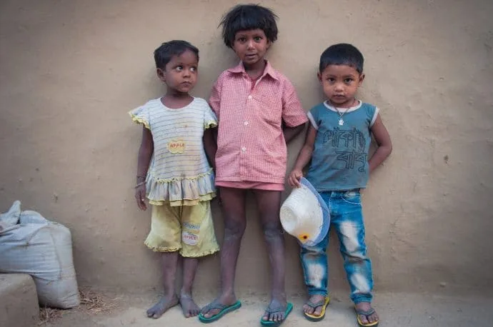 portrait in the streets of bodhgaya - india