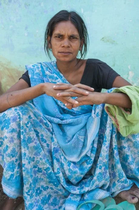 scene of life inhabitants bodhgaya - india