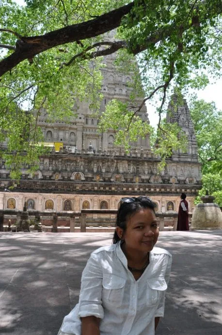 under a bodhi tree bodhgaya - india