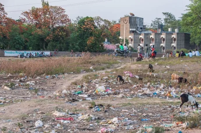 bodhgaya wasteland - india